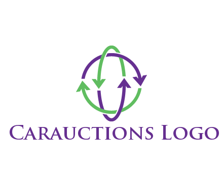 arrows intertwining with each other trade logo