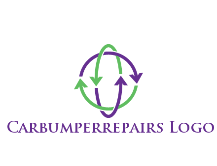 arrows intertwining with each other trade logo
