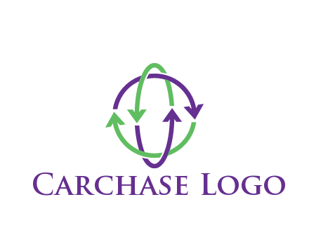 arrows intertwining with each other trade logo