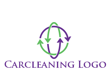arrows intertwining with each other trade logo