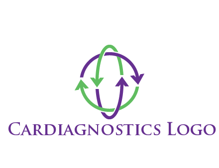 arrows intertwining with each other trade logo