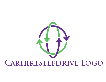 arrows intertwining with each other trade logo