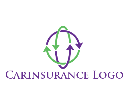 arrows intertwining with each other trade logo