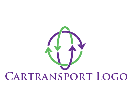 arrows intertwining with each other trade logo