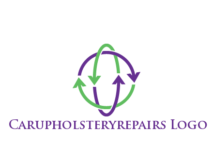 arrows intertwining with each other trade logo