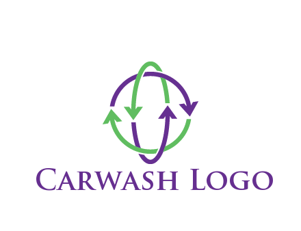 arrows intertwining with each other trade logo