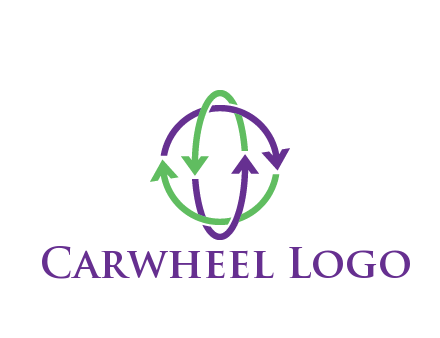 arrows intertwining with each other trade logo
