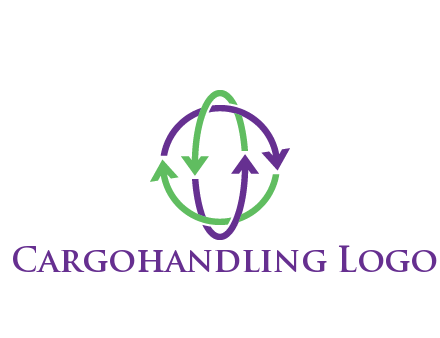 arrows intertwining with each other trade logo
