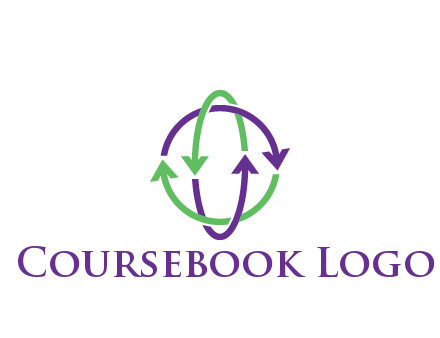 arrows intertwining with each other trade logo