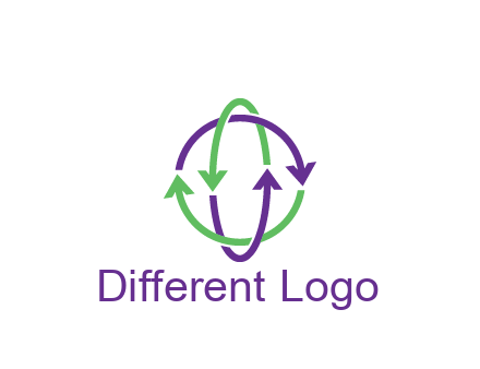 arrows intertwining with each other trade logo