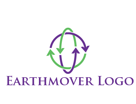 arrows intertwining with each other trade logo