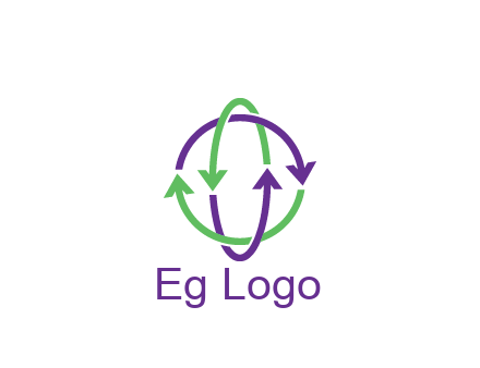 arrows intertwining with each other trade logo