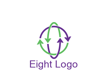 arrows intertwining with each other trade logo