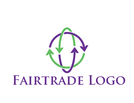 arrows intertwining with each other trade logo