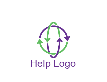 arrows intertwining with each other trade logo