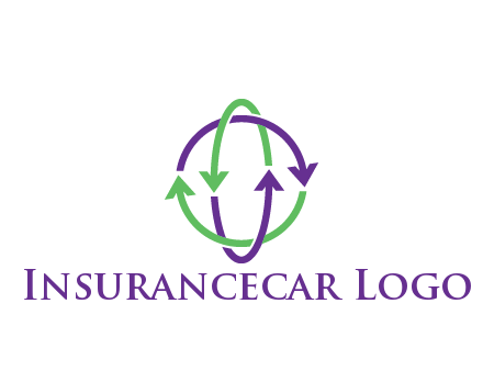 arrows intertwining with each other trade logo
