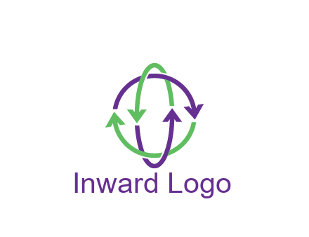 arrows intertwining with each other trade logo