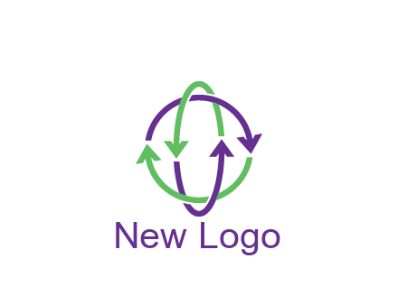 arrows intertwining with each other trade logo