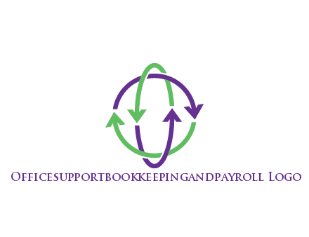 arrows intertwining with each other trade logo