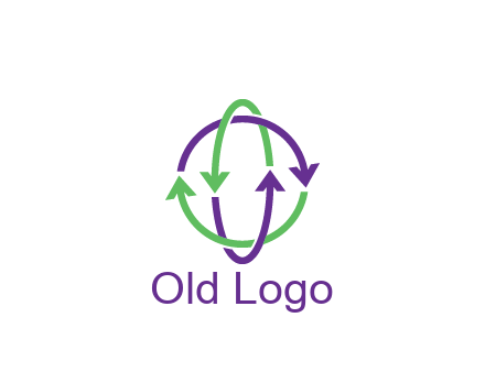 arrows intertwining with each other trade logo