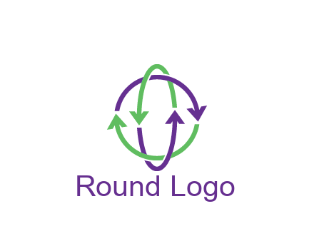arrows intertwining with each other trade logo