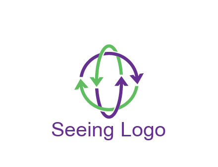 arrows intertwining with each other trade logo