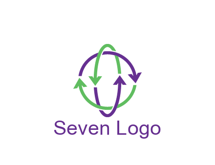 arrows intertwining with each other trade logo