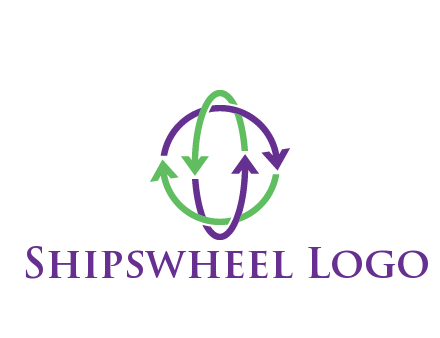 arrows intertwining with each other trade logo