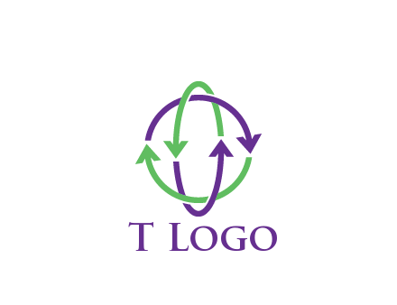 arrows intertwining with each other trade logo