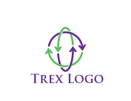 arrows intertwining with each other trade logo