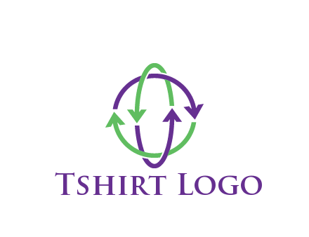 arrows intertwining with each other trade logo