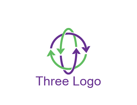 arrows intertwining with each other trade logo
