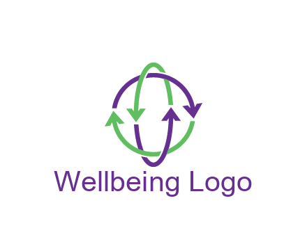 arrows intertwining with each other trade logo