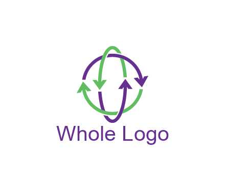 arrows intertwining with each other trade logo
