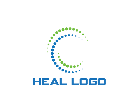 circles spiraling in circle medical logo