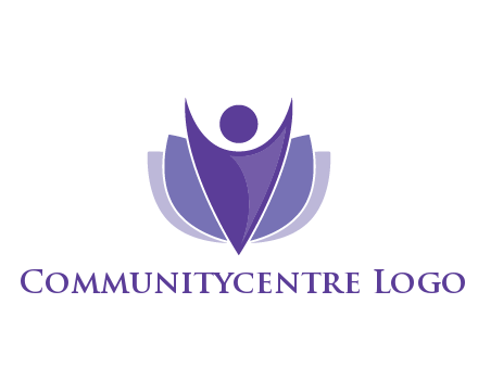 people icon with shield community logo
