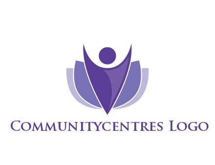 people icon with shield community logo