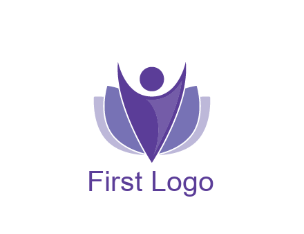 people icon with shield community logo