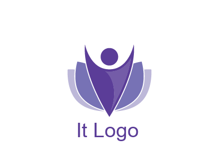 people icon with shield community logo