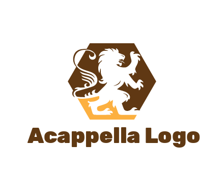 lion in hexagon legal logo
