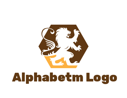 lion in hexagon legal logo
