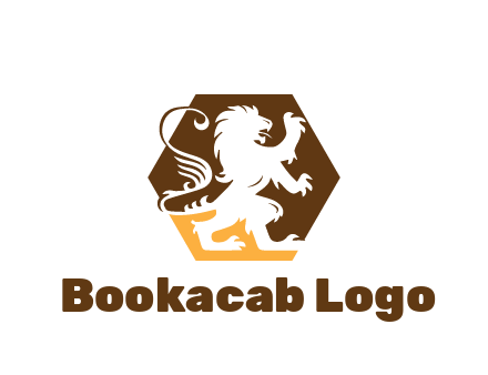 lion in hexagon legal logo