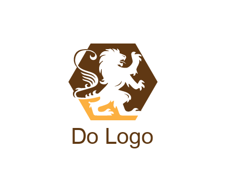 lion in hexagon legal logo
