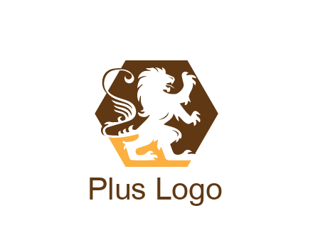 lion in hexagon legal logo