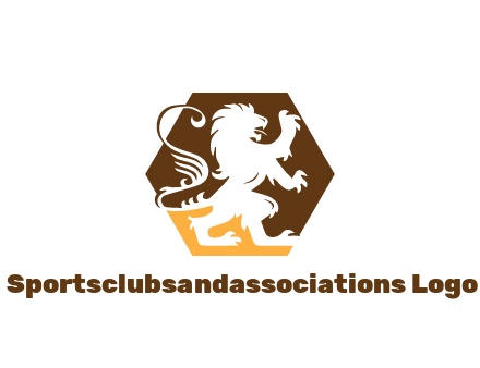 lion in hexagon legal logo