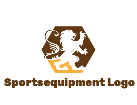 lion in hexagon legal logo