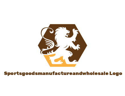 lion in hexagon legal logo