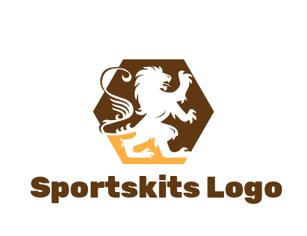 lion in hexagon legal logo