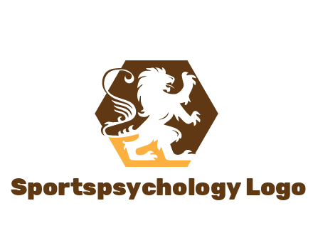 lion in hexagon legal logo