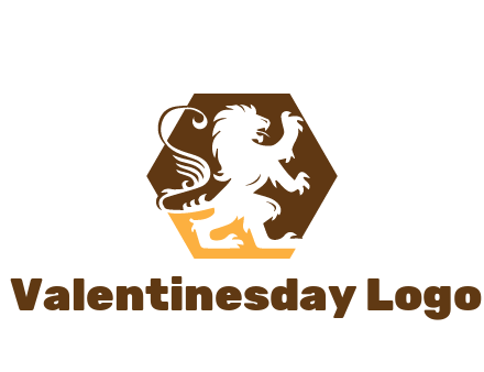 lion in hexagon legal logo